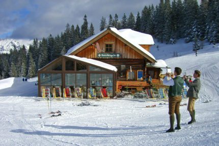 Skihütte in Ski amadé - Skihütte Unterbergalm im Skigebiet Fageralm