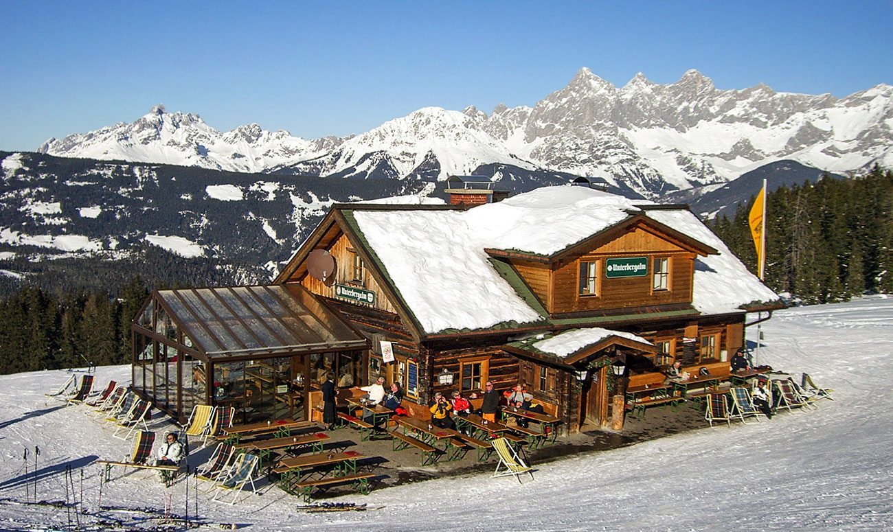 Skihütte in Ski amadé - Skihütte Unterbergalm im Skigebiet Fageralm